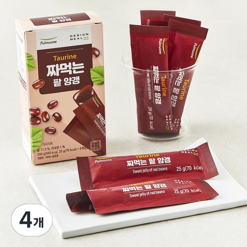 풀무원 짜먹는 팥 양갱, 25g, 8개입, 4개