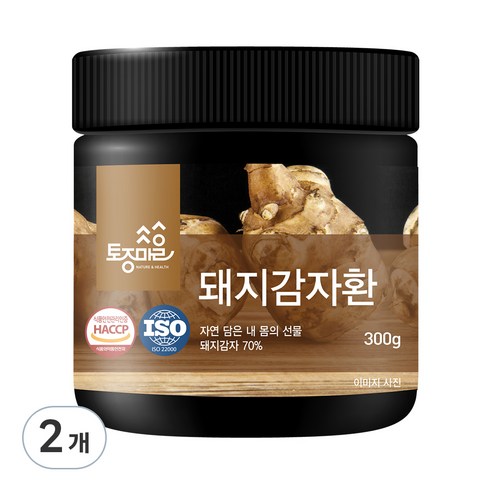 토종마을 국산 돼지감자환, 2개, 300g
