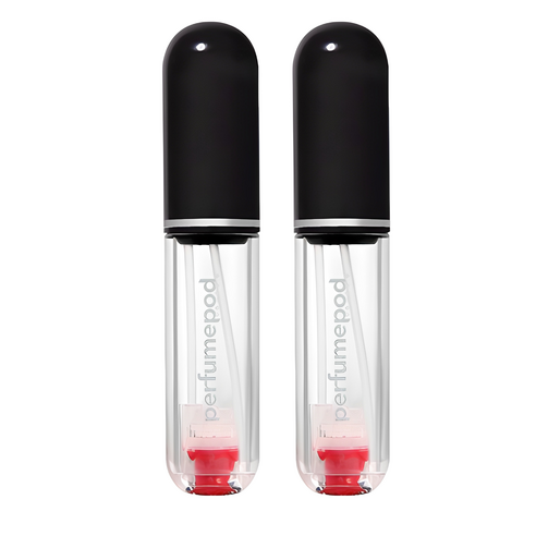 트라발로 퍼퓸팟 퓨어 펌핑식 충전 휴대용 향수공병 5ml, 블랙, 2개