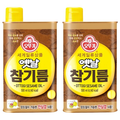 오뚜기옛날 참기름, 500ml, 2개