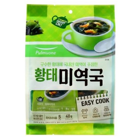 풀무원 황태 미역국, 40g, 1개