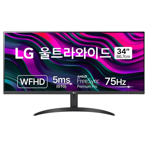 LG전자 WFHD 울트라와이드 모니터, 86cm, 34WP550