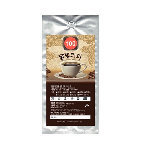 달빛커피 EXPRESS 100 분쇄 커피, 에스프레소(가정용), 1000g