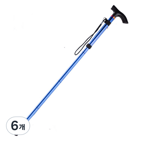 조인메이드 접이식 지팡이, 블루, 6개