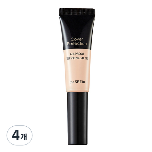 커버 퍼펙션 올프루프 팁 컨실러 12g, 1.0 클리어 베이지, 4개
