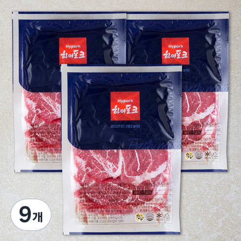 하이포크 산지직송 목심 (냉장), 500g, 9개
