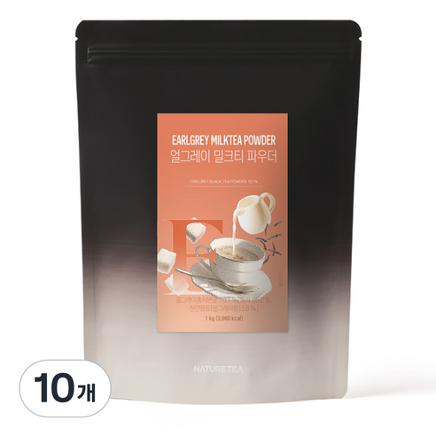 네이쳐티 얼그레이 밀크티 파우더, 1kg, 1개입, 10개