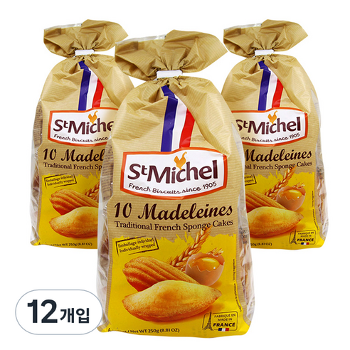생미쉘 마들렝 과자케이크, 250g, 12개입