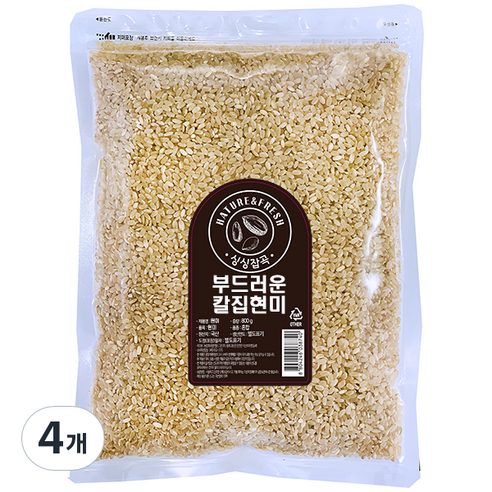 싱싱잡곡 부드러운 칼집 현미, 800g, 4개