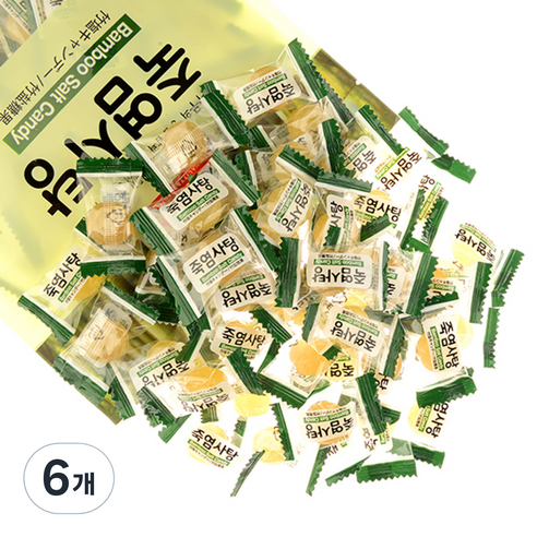 일광제과 죽염사탕, 700g, 6개