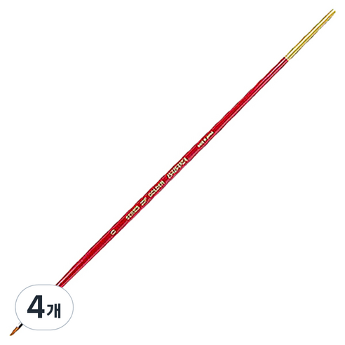 바바라 나이론 유화 아크릴붓 20F, 0호, 4개
