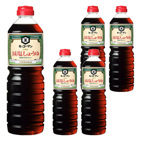 기꼬만 저염 염도낮은 간장, 1L, 5개