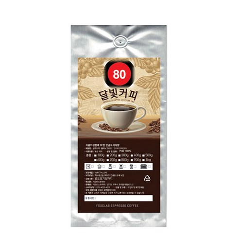 달빛커피 EXPRESS 80 분쇄 커피, 에스프레소(가정용), 500g