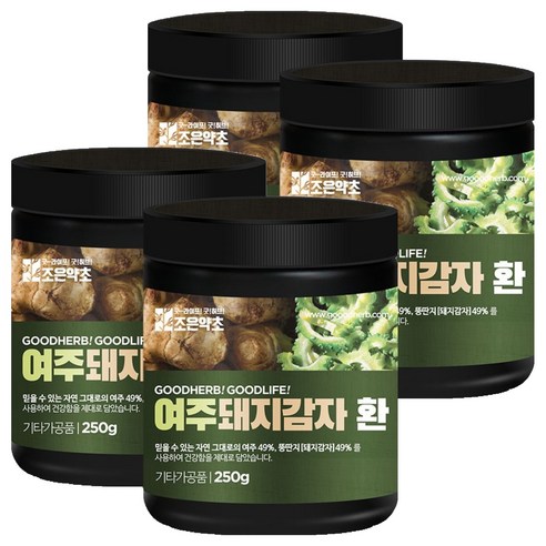 조은약초 여주 돼지감자환, 4개, 250g