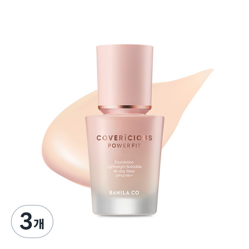바닐라코 커버리셔스 파워 핏 파운데이션 30ml, 21 피치, 3개