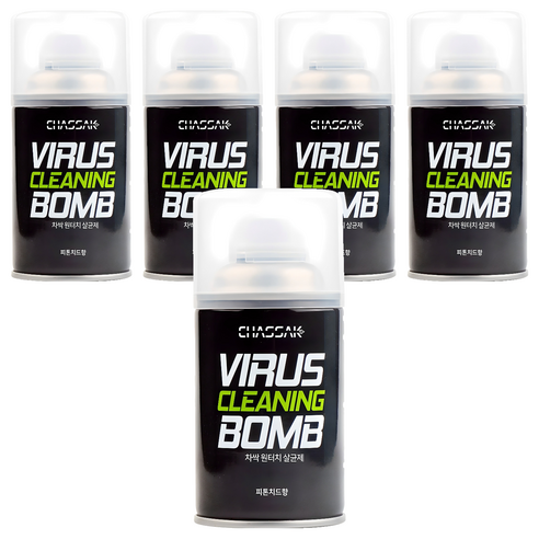 차싹 원터치 살균 탈취제 피톤치드향, 112g, 5개