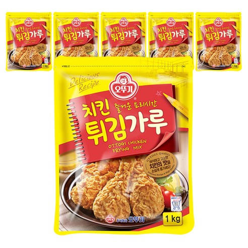 오뚜기 치킨 튀김가루, 1kg, 6개