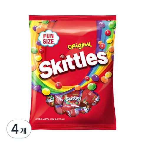 스키틀즈 오리지날, 510g, 4개