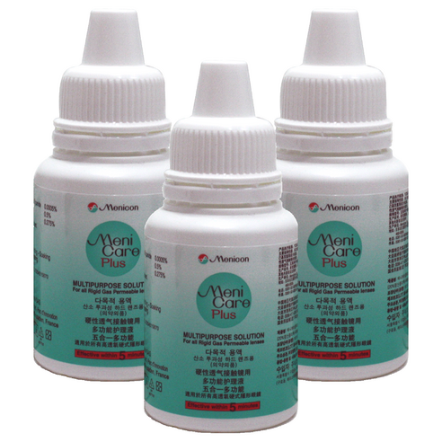 메니콘 메니케어 플러스 하드렌즈 드림렌즈 다목적 렌즈세정액, 3개, 50ml