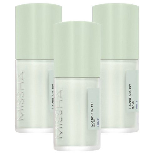 미샤 레이어링 핏 메이크업 베이스 35ml, 민트, 3개