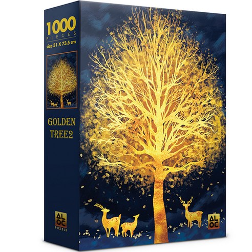 알록 황금 나무2 1000조각 직소퍼즐 AL3023, 혼합색상
