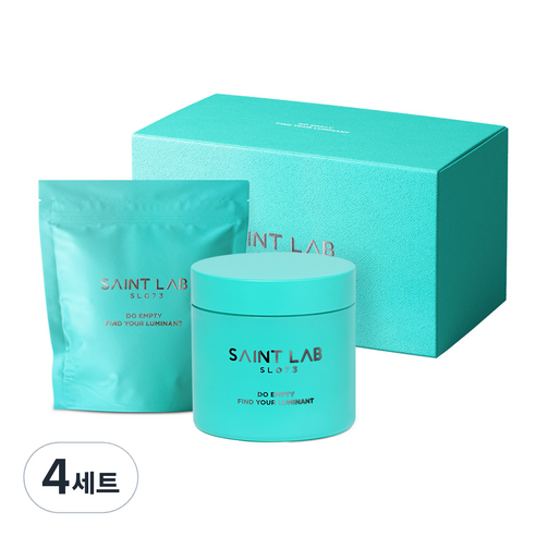 세인트랩073 루미넌트 민트 모공 토너 패드 70매 + 리필 70매 + 위생 캡 + 집게, 140g, 4세트