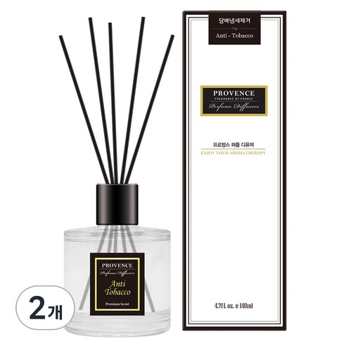 프로방스 퍼퓸 디퓨져 140ml, 담배냄새, 2개