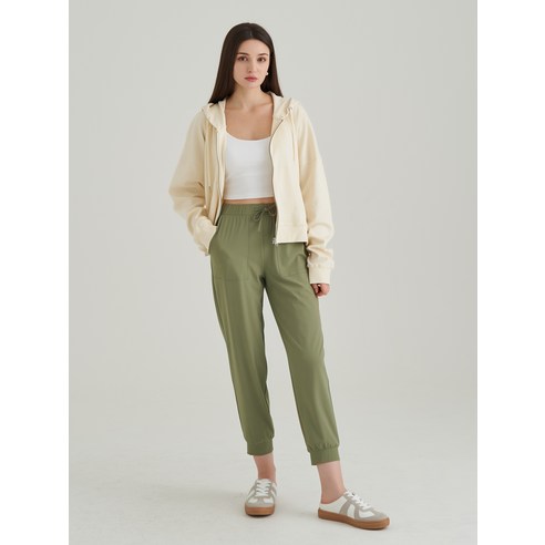 ELLE PARIS의 시원하고 편안한 여성 쿨터치 링클프리 스트레치 조거 팬츠