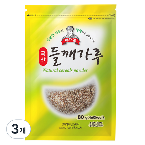 배대감 국산 들깨가루, 80g, 3개