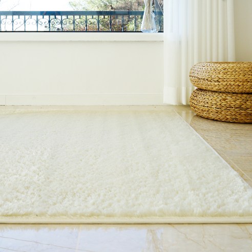 샤인 터치미 극세사 러그 카페트, 아이보리