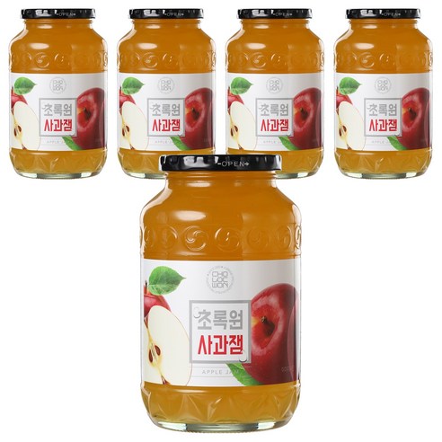 초록원 사과잼, 1kg, 5개