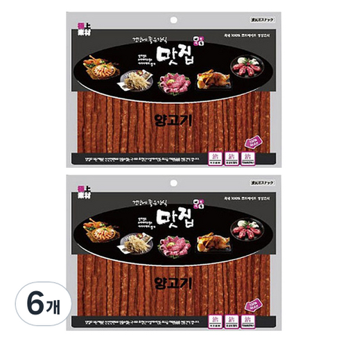 건강에좋은간식 반려동물 맛집 간식, 양고기, 360g, 6개