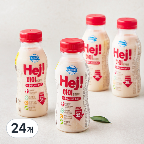 덴마크 하이 요구르트, 280ml, 1개, 24개