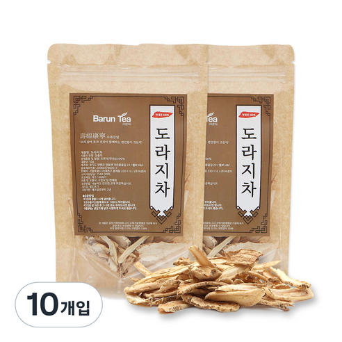 바른티 국내산 도라지차, 10개