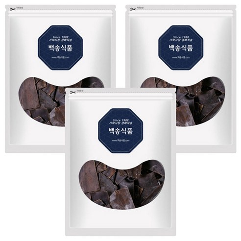 백송식품 완도산 자른 사각 다시마, 500g, 3개