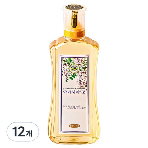 산내들농원 프리미엄 아카시아꿀, 12개, 500g