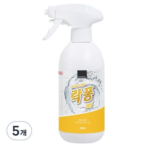 락퐁 욕실 청소세제 레몬 분사형, 500ml, 5개
