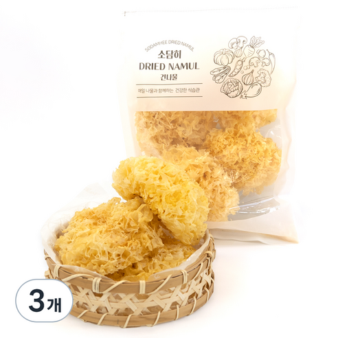소담히 건조 백목이버섯, 100g, 3개