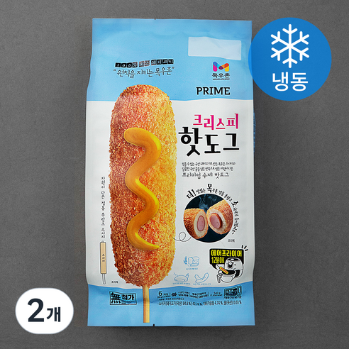 목우촌 프라임 크리스피 핫도그 (냉동), 540g, 2개