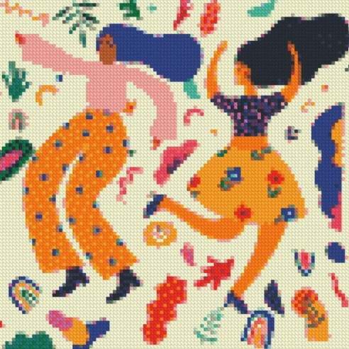 원더아트 DIY 보석 십자수 세트, 댄스윗미, 1세트