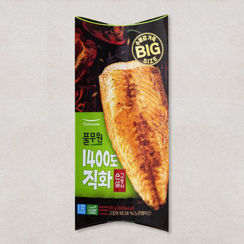 풀무원 1400도 직화 순살 고등어, 85g, 2개