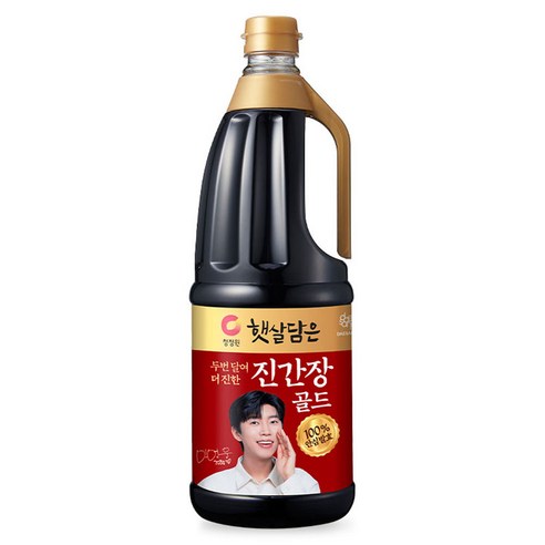 햇살담은 청정원 두번달여 더 진한 진간장골드, 1.7L, 1개