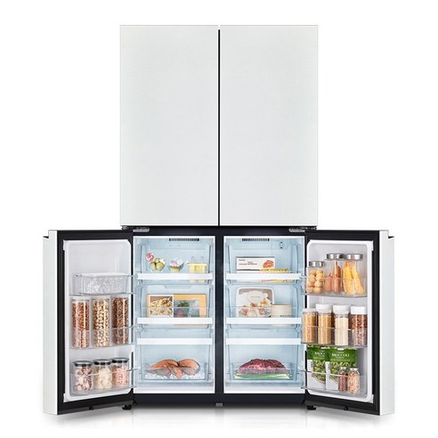 대용량, 세련된 디자인, 최고의 편의성의 LG 디오스 오브제컬렉션 4도어 냉장고