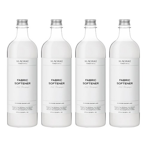 클라리케 섬유유연제 스노우플레이크, 4개, 970ml
