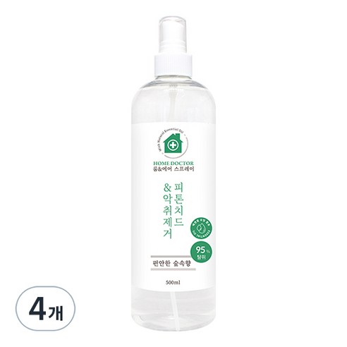 홈닥터 룸 & 에어 스프레이 피톤치드 & 악취제거, 4개, 500ml