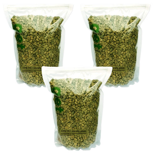 그린어쓰 브라질 산토스 specialty yellow, 500g, 3개