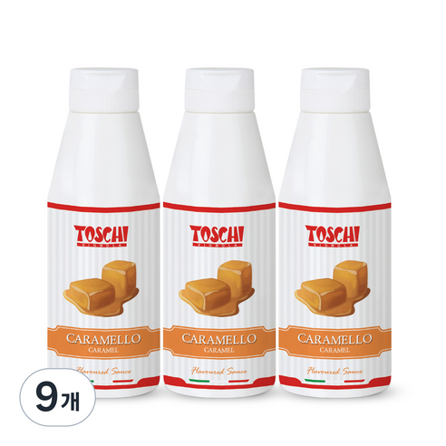 토스키 카라멜 소스, 200g, 9개