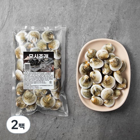 국산 모시조개, 500g, 2팩