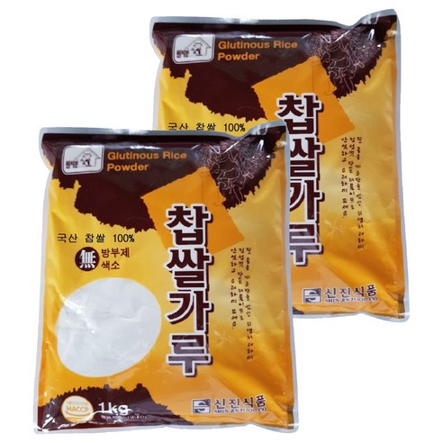 신진식품 찹쌀가루, 1kg, 2개
