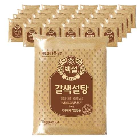 백설 갈색설탕, 1kg, 32개